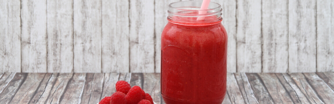 roter Himbeer-Frucht-Smoothie Rezept von Elbe-Obst aus dem Alten Land