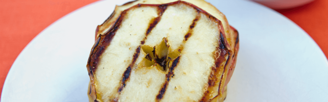 Gegrillte Apfelringe mit Quark von Elbe-Obst