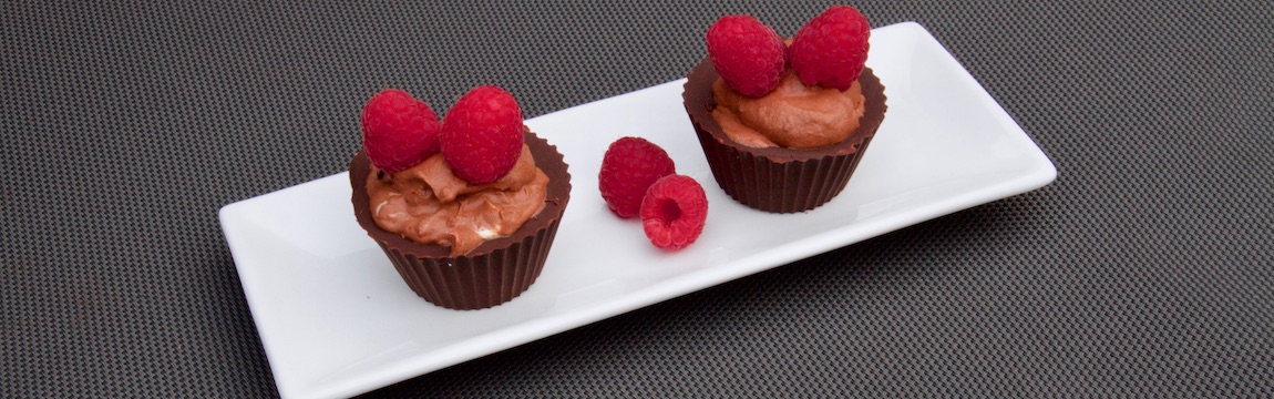 Rezept Mousse au chocolat mit Himbeeren von Elbe-Obst